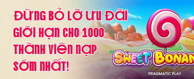 Thưởng Chào Mừng 100% Cho Thành Viên Mới promotion banner